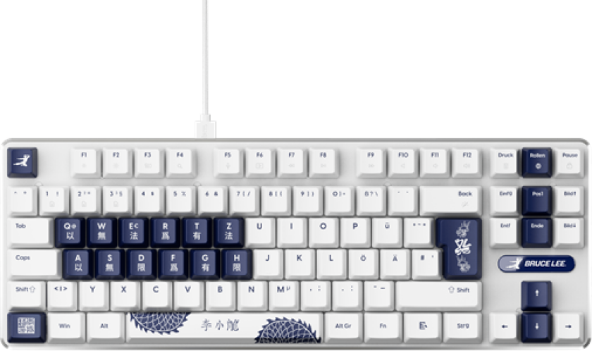 PCMK Series 3 HE (Bruce Lee 85th edition) - Gamingtastatur - Uten numpad - Tysk - Hvit