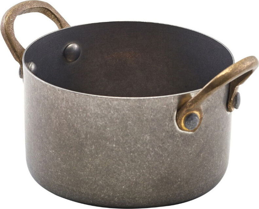 Mini Kasserolle Vintage Stål 9 x 5,25 Cm 34 Cl