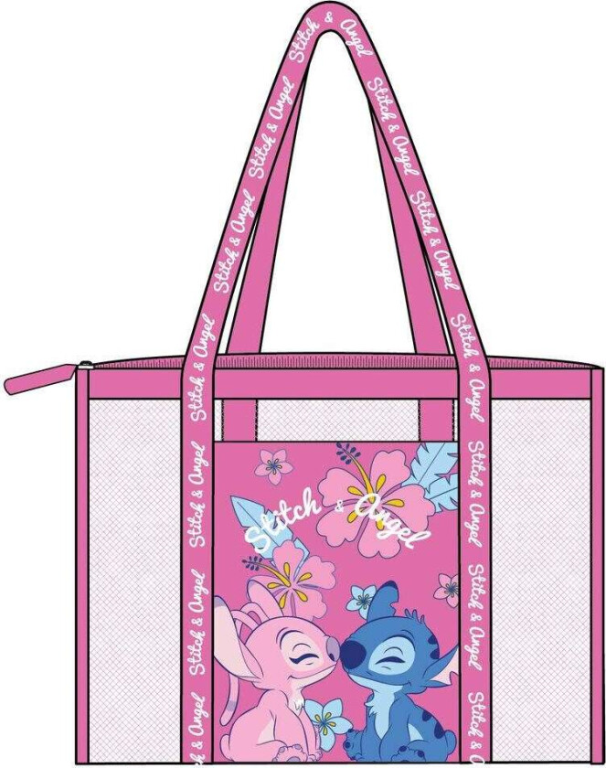 Disney Stitch & Angel strandveske i netting