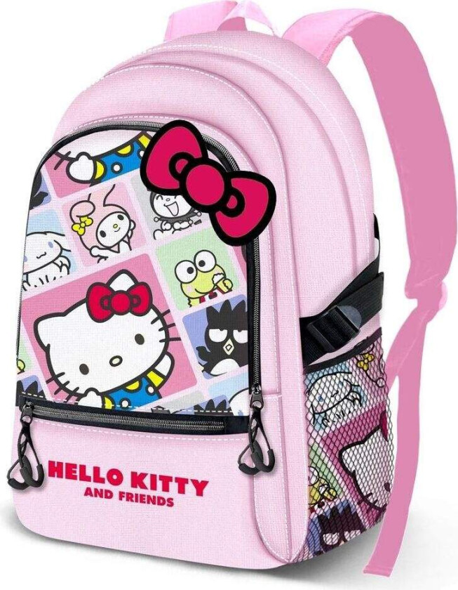 Hello Kitty Panels justerbar ryggsekk 44 cm