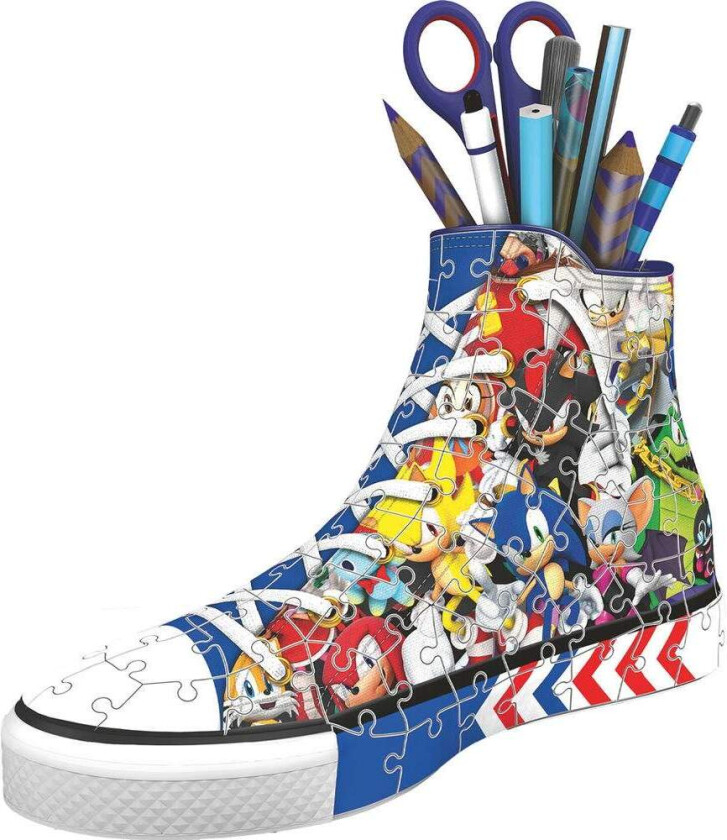 Sonic the Hedgehog Sneaker 3D-puslespillpennal 112 deler