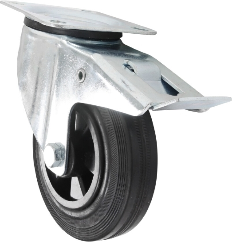 HOME It® drejeligt møbelhjul Ø160 mm med bremse, sort PP