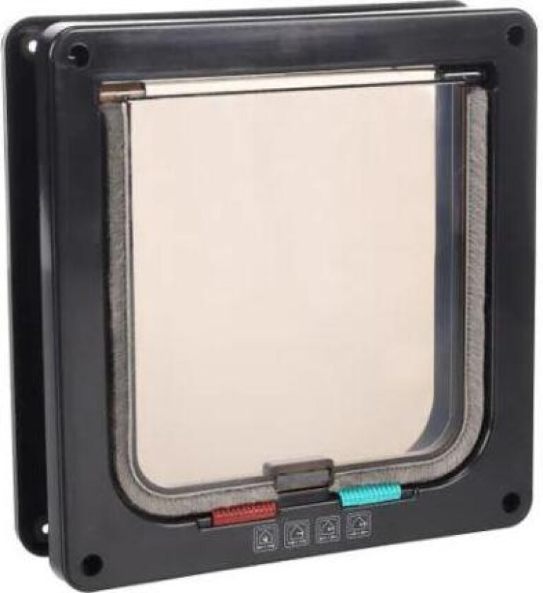 Katteluke 4-veis med Tunnel - Svart