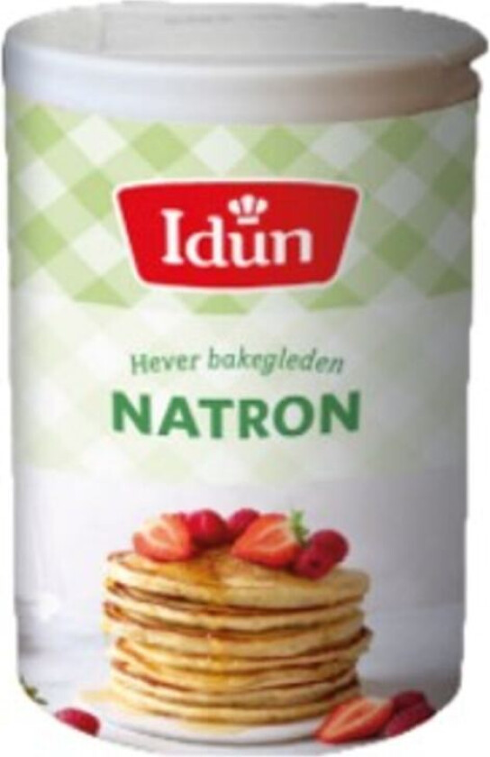 Natron Natron er et hevemiddel som brukes til bakst. Bland natron med mel før det tilsettes deigen.