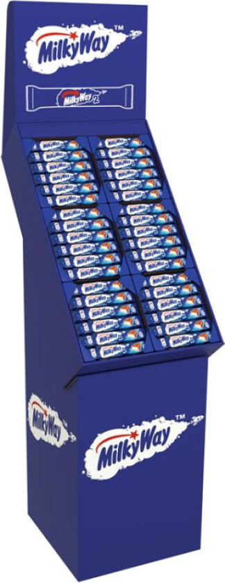 Milky Way Twin 43g MilkyWay er en kjent og kjær sjokolade, med deilig nougatkrem dekket med melkesjokolade.