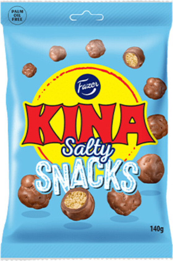 Kina Snacks Så godt! Knasende Kina-snacks med uimotståelig sjokolade og litt salt. En blanding av søtt og salt – nam!