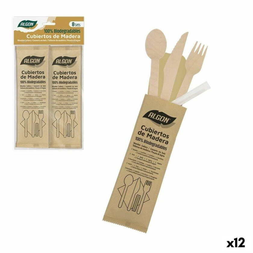 Bestikksett Algon 45 stykker tre (12 stykker)