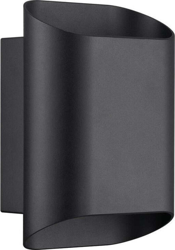 Nico 22 Round Maxi vegglampe utendørs opp/ned IP54 GU10 - Svart