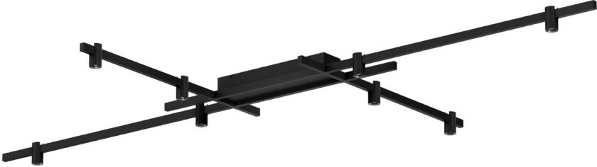 WEVER & DUCRÉ LED-taklampe Trace Grid 1.0 svart 927