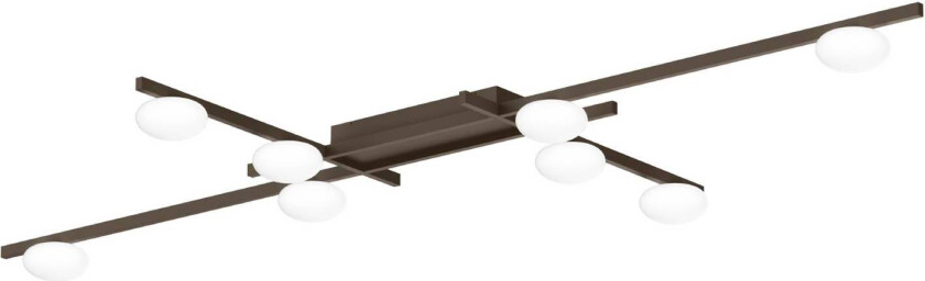 WEVER & DUCRÉ LED-taklampe Perlez Grid 1.0 bronse 927