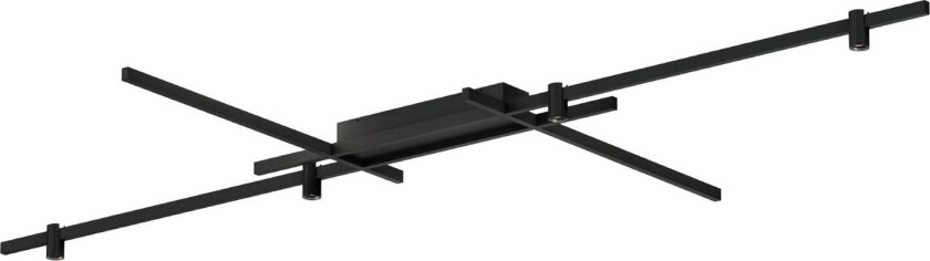 WEVER & DUCRÉ LED-taklampe Trace Grid 2.0 svart 927