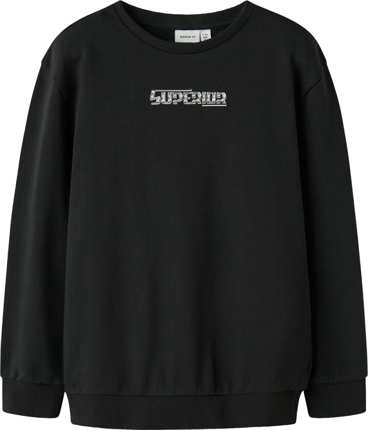 Collegegenser - NkmDigu - Svart - - 9-10 år (134-140) - Collegegenser