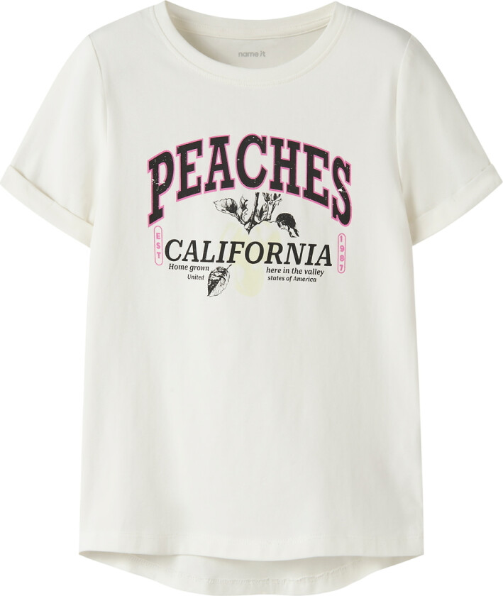 T-skjorte - NkfVix - Cloud Danser/Fersken - - 6 år (116) - T-skjorte