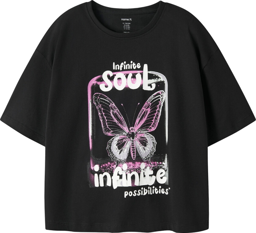 T-skjorte - NkfVeen - Black/Soul - - 9-10 år (134-140) - T-skjorte