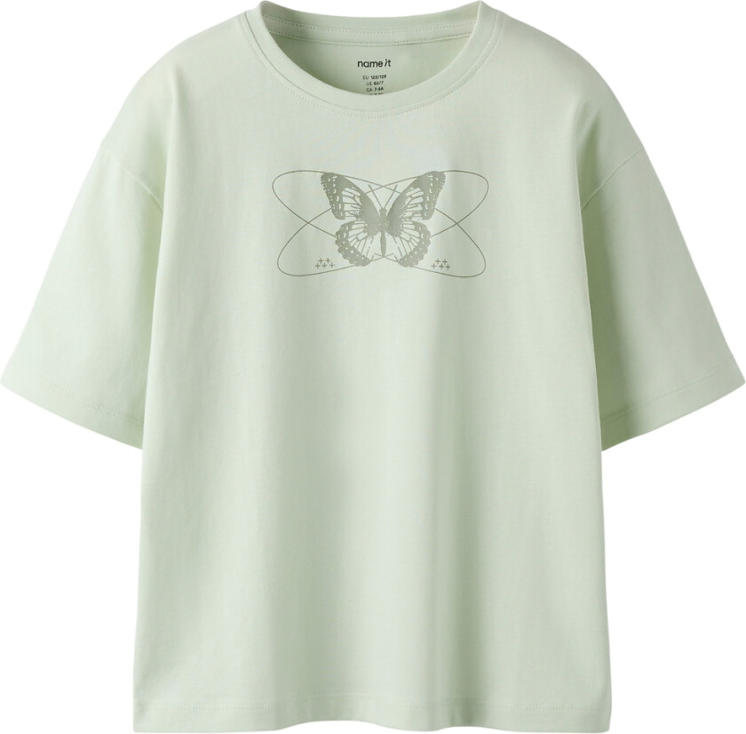 T-skjorte - NkfVeen - Pale Aqua/Sløyfe - - 6 år (116) - T-skjorte