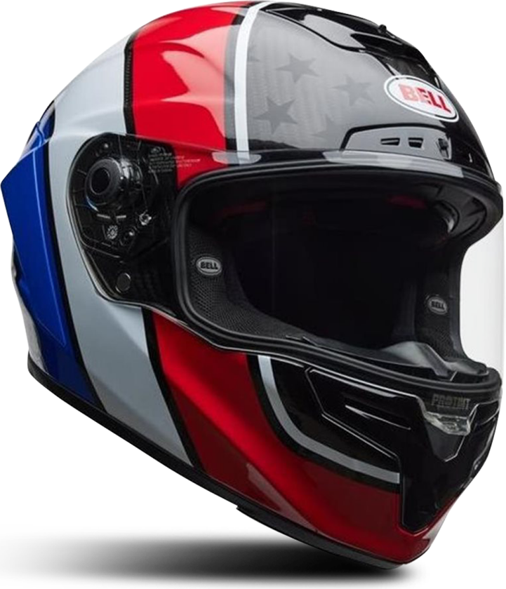 Helhjelm Bell Race Star Flex DLX Orion Rød/BlåL