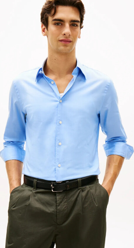 Dc Flex Collar Bd Twill Shirt - Blue - R/41