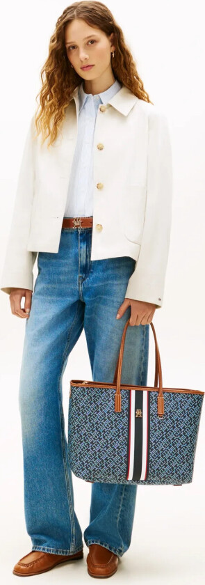 Th Monoplay Tote Stripe Le - Blue - ONE SIZE