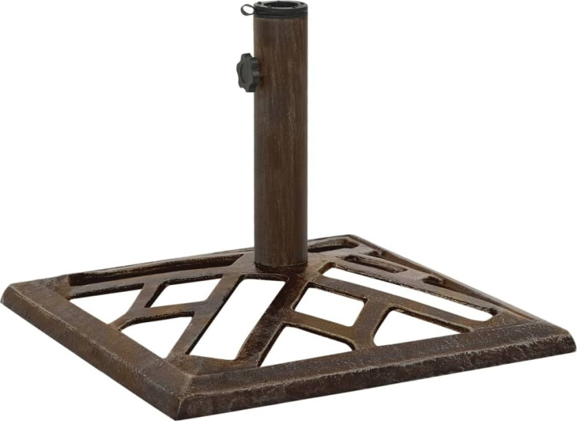 Parasollbase bronse 44x44x31 cm støpejern