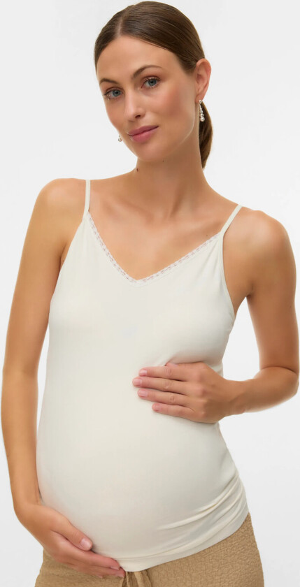 Mlallie Seamless Strap Top - White - ONE SIZE