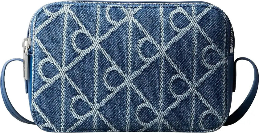 Emblem Aop Denim Camera Bag - Blue - ONE SIZE
