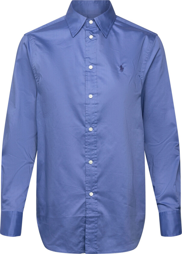 Classic Fit Cotton Twill Shirt - Blue - L