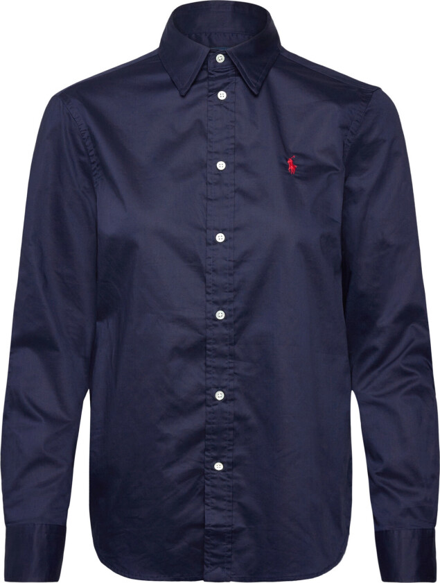Classic Fit Cotton Twill Shirt - Navy - XS