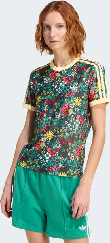 ADIDAS ORIGINALS X LIBERTY LONDON 3 STRIPES T-SKJORTE