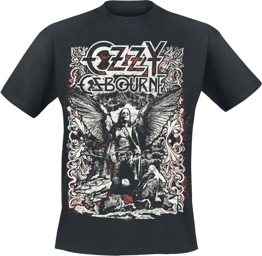 T-skjorte - Angel Goth - S til 5XL - Herrer - svart