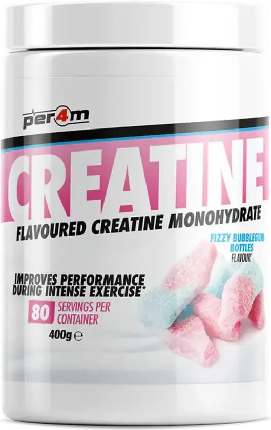 Flavoured Creatine - 400g - Fizzy Bubblegum Bottles