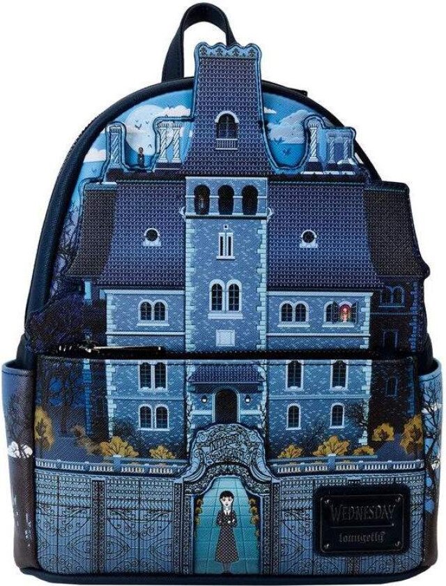 Loungefly Wednesday Nevermore Academy-ryggsekk