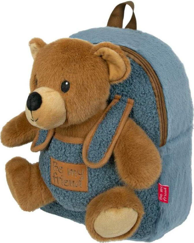 Bjørneplysj + ryggsekk 27 cm