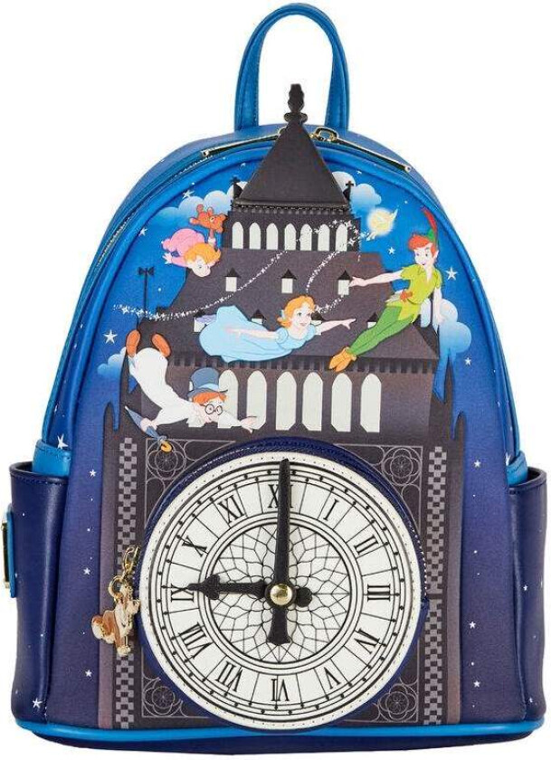 Loungefly Disney Peter Pan-klokke-ryggsekk 26 cm