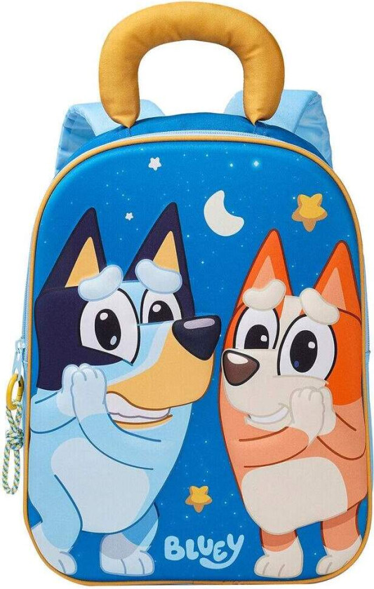 Blå 3D-ryggsekk 32 cm