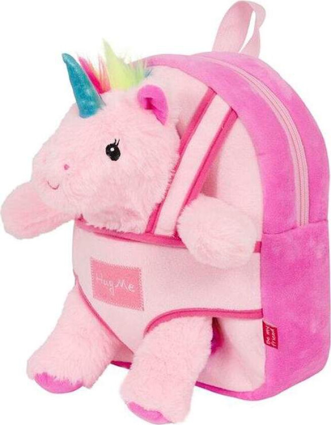 Ryggsekk + plysj enhjørning 26 cm