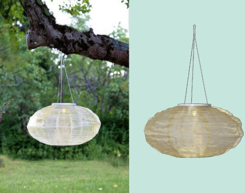 Solcelle-dekorasjon Festival risball-lykt Ø35cm. 480-18