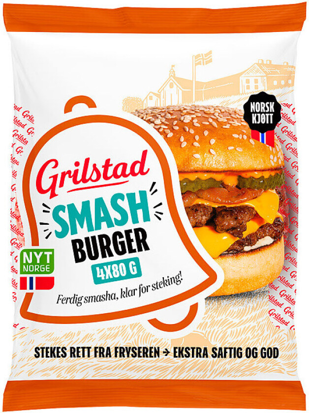 Smash Burger Smash burger, eller knust burger som det heter på norsk er en trendy måte å lage burger på hvor kjøttet presses flatt noe som gir en stor stekeflate og masse smak!