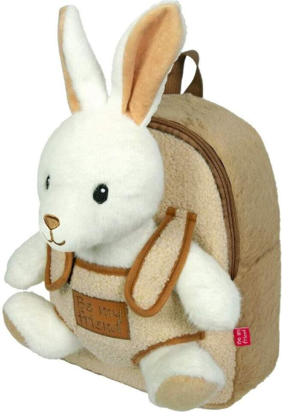 Kaninplysj + ryggsekk 27 cm