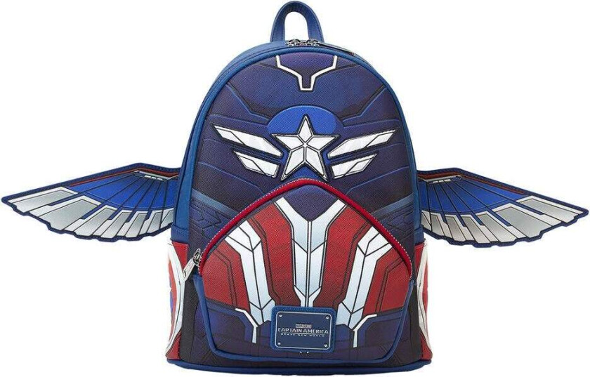 Loungefly Marvel Captain America Brave New World-ryggsekk 26 cm