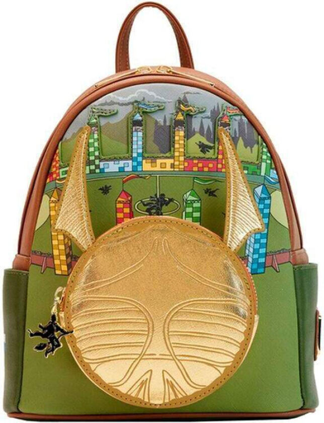 Loungefly Harry Potter Gullsnitch-ryggsekk 26 cm