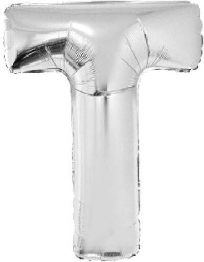 Bokstavballong i Sølv XL -T-