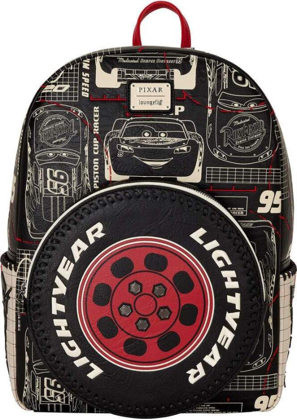 Loungefly Disney Pixar Cars McQueen-ryggsekk 43 cm
