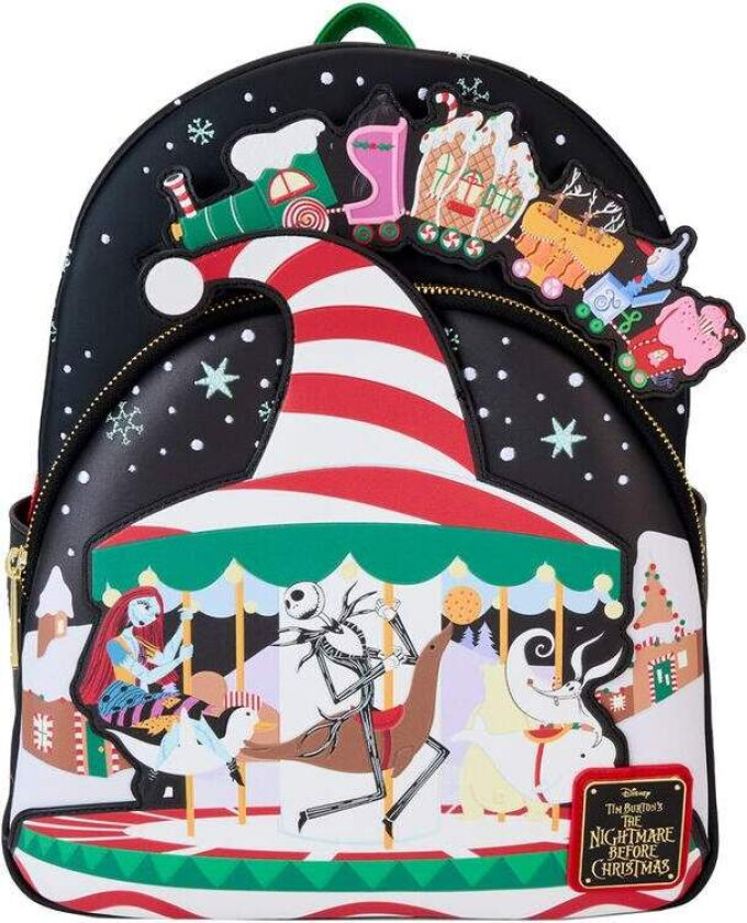 Loungefly Disney Nightmare Before Christmas Journey to Christmas Town-ryggsekk