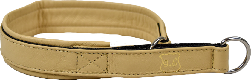 Hundhalsband Halvstryp Skinn Beige 30cm - Hund - Halsbånd - Gustaf och Evita