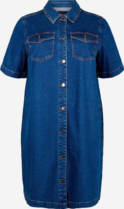 Denimkjole jChar S/S - Blå