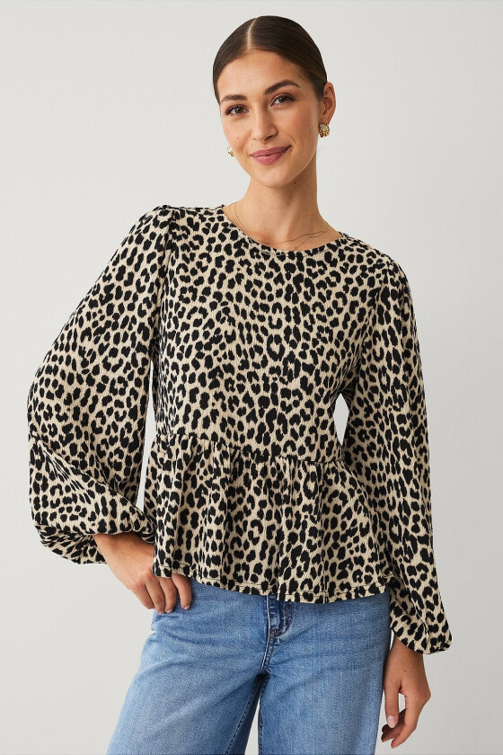 Topp med et ballongerme - Brun