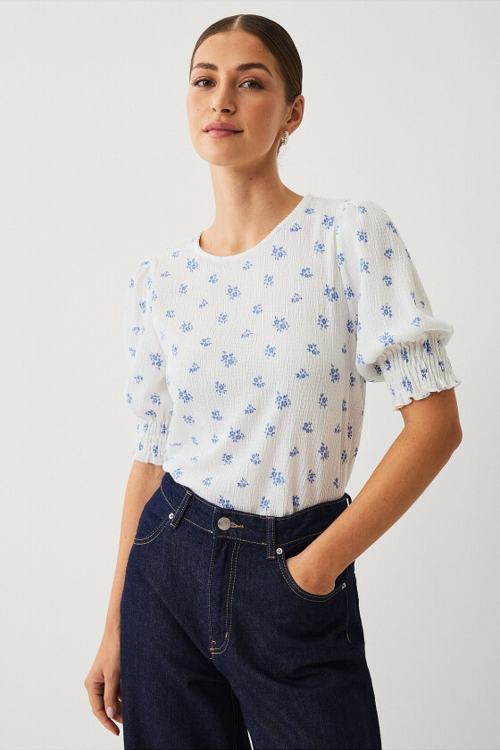 Kortermet topp - Hvit