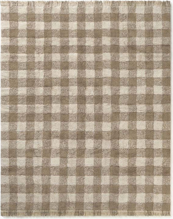 Bilde av Vaskbar Vichy Gulvteppe 90x120 cm, Marron - Gulvtepper - Bomull