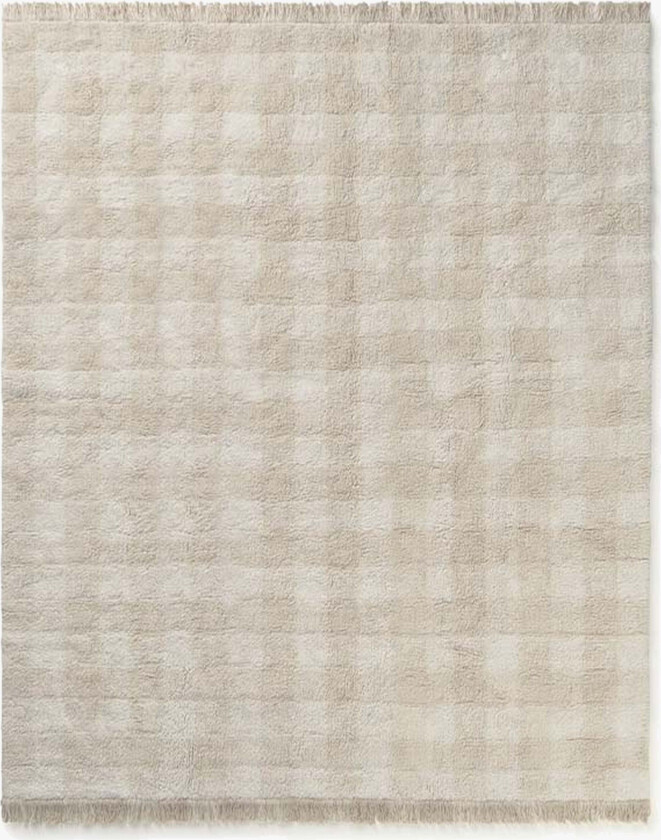 Bilde av Vaskbar Vichy Gulvteppe 90x120 cm, Ivory - Gulvtepper - Bomull
