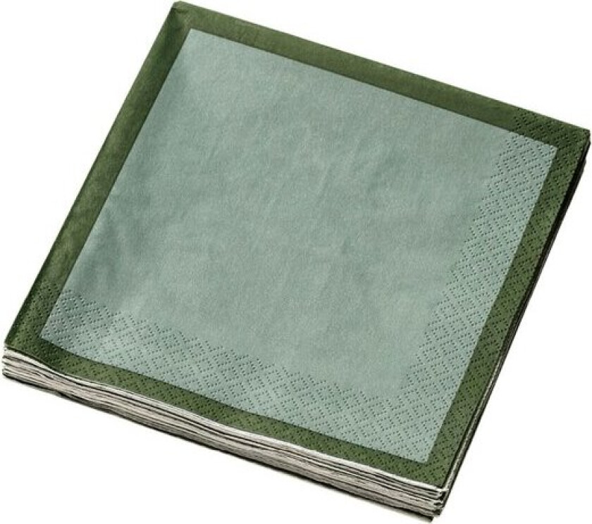 Iittala serviett 33x33 cm 20 stk skogsgrønn/mint
